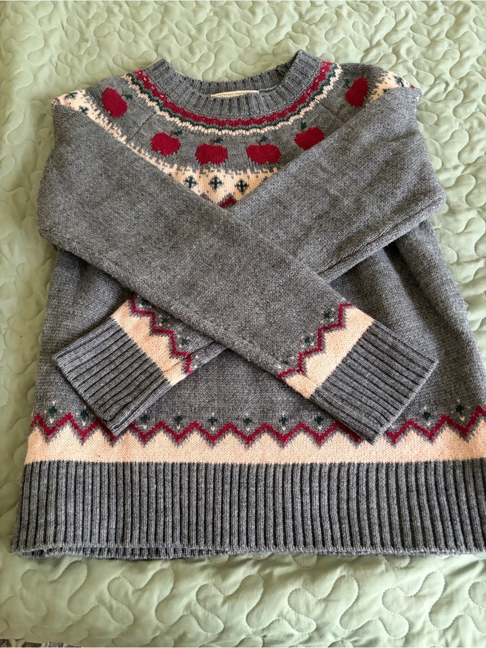 Kiel James Patrick RARE Apple Fair Isle Sweater